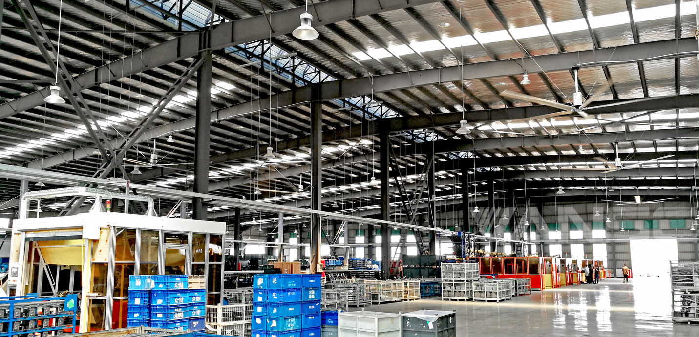 汽配廠半開放車間工業大風扇降溫