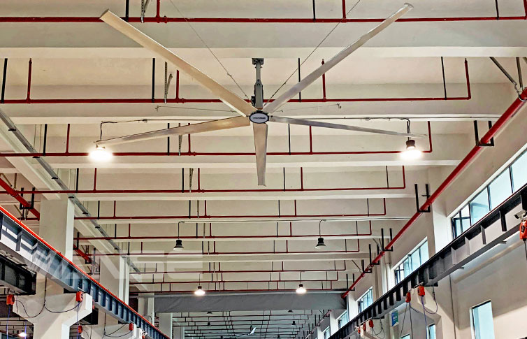 常州電子廠工業大吊風降溫換氣