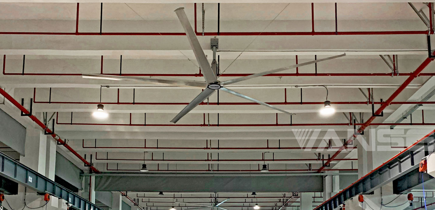 常州電子廠工業大吊風降溫換氣