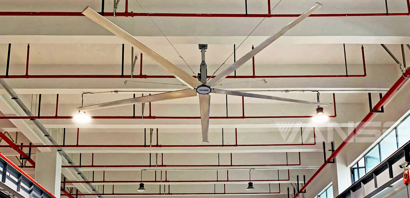 常州電子廠工業大吊風降溫換氣